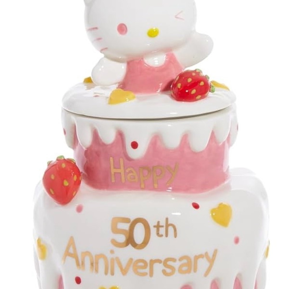Hello Kitty 50th Anniversary Ceramic Cake Jar